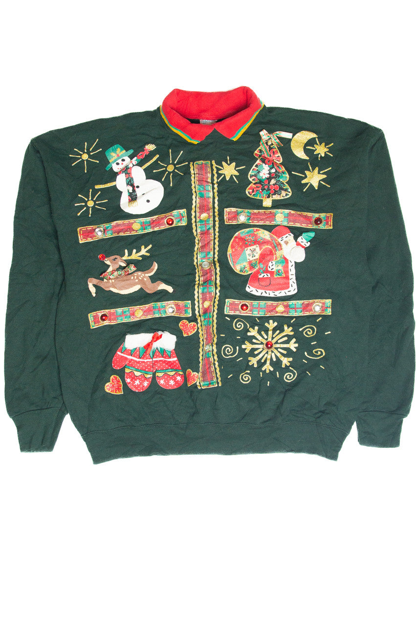 Vintage Green Holiday Sweatshirt 63070