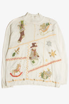 Vintage White Ugly Christmas Sweater 62708