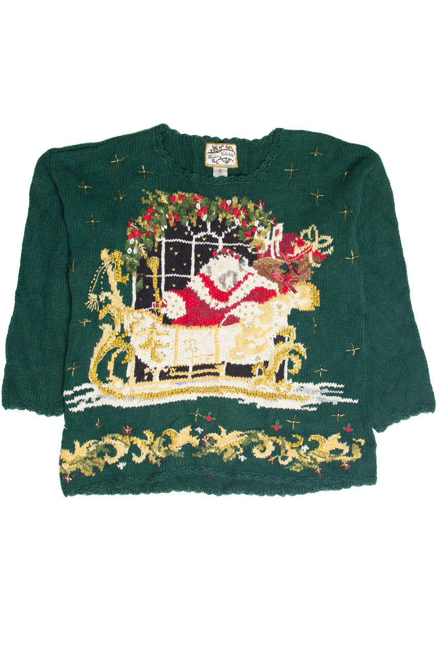 Vintage Green Ugly Christmas Pullover 63374
