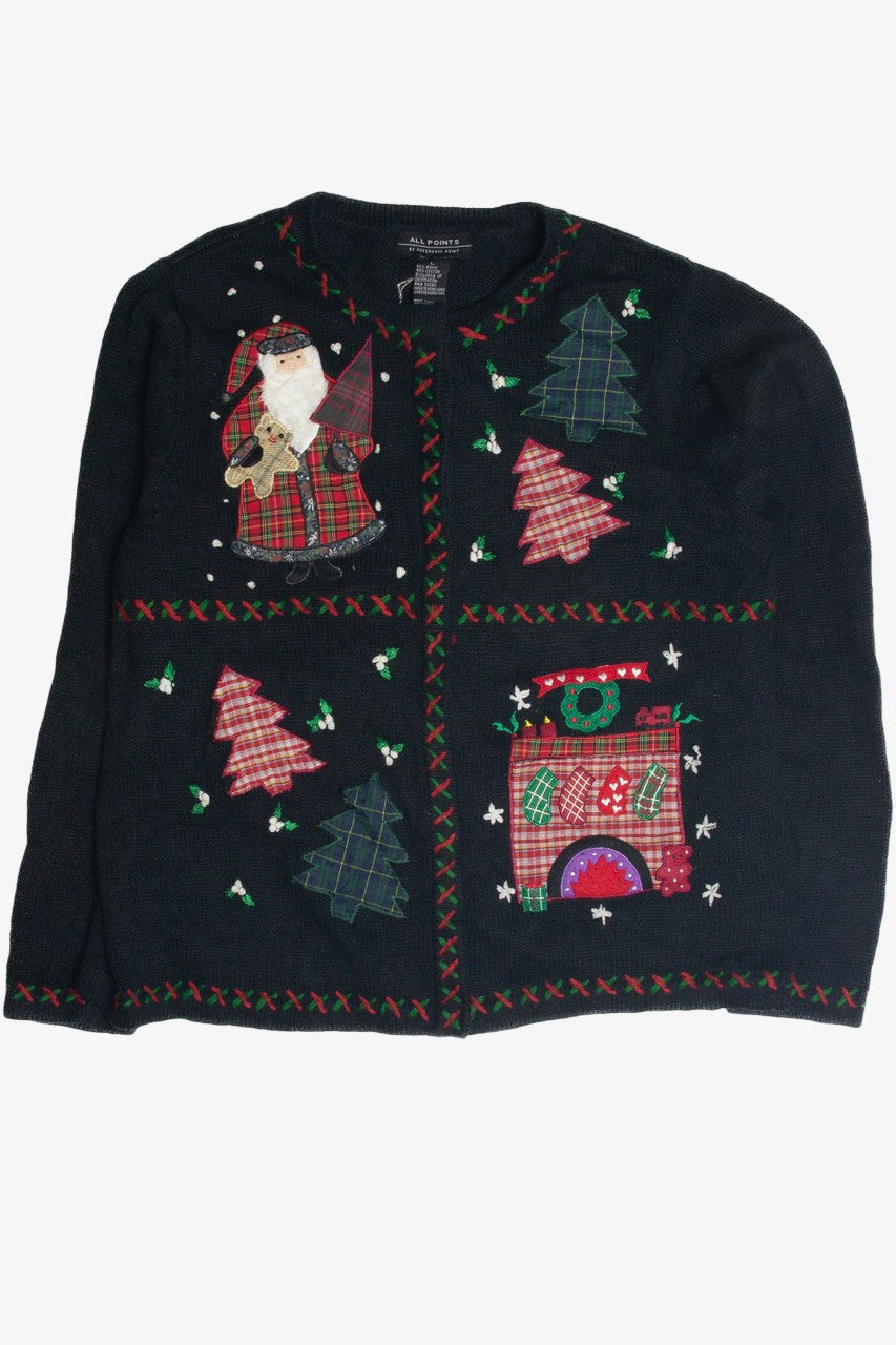 Vintage Black Ugly Christmas Cardigan 60995