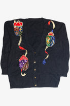 Vintage Black Ugly Christmas Cardigan 63362