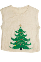 Vintage White Ugly Christmas Vest 59700