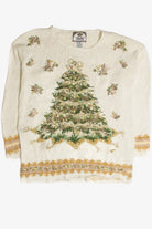 Vintage White Ugly Christmas Sweater 59696