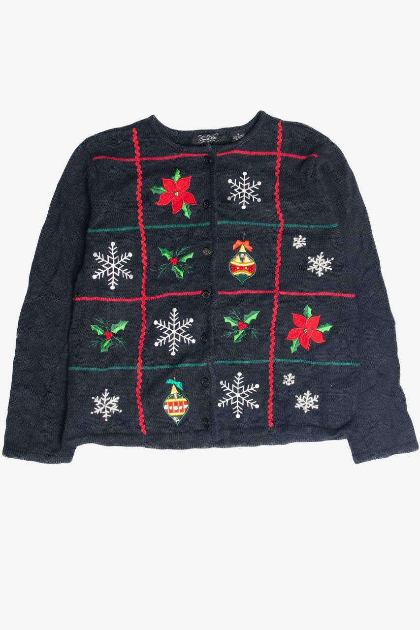 Vintage Black Ugly Christmas Cardigan 63128