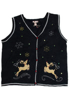 Vintage Black Ugly Christmas Vest 62583