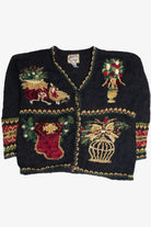 Vintage Black Ugly Christmas Cardigan 59971