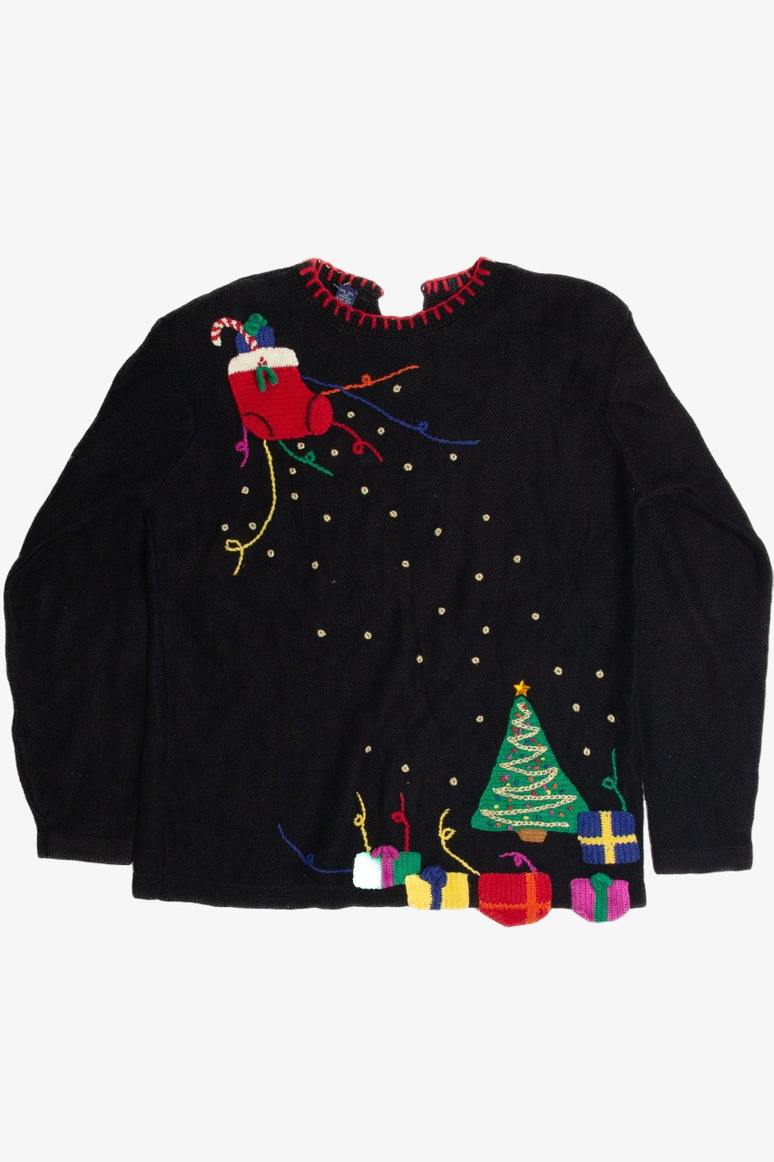 Vintage Black Ugly Christmas Sweater 59577