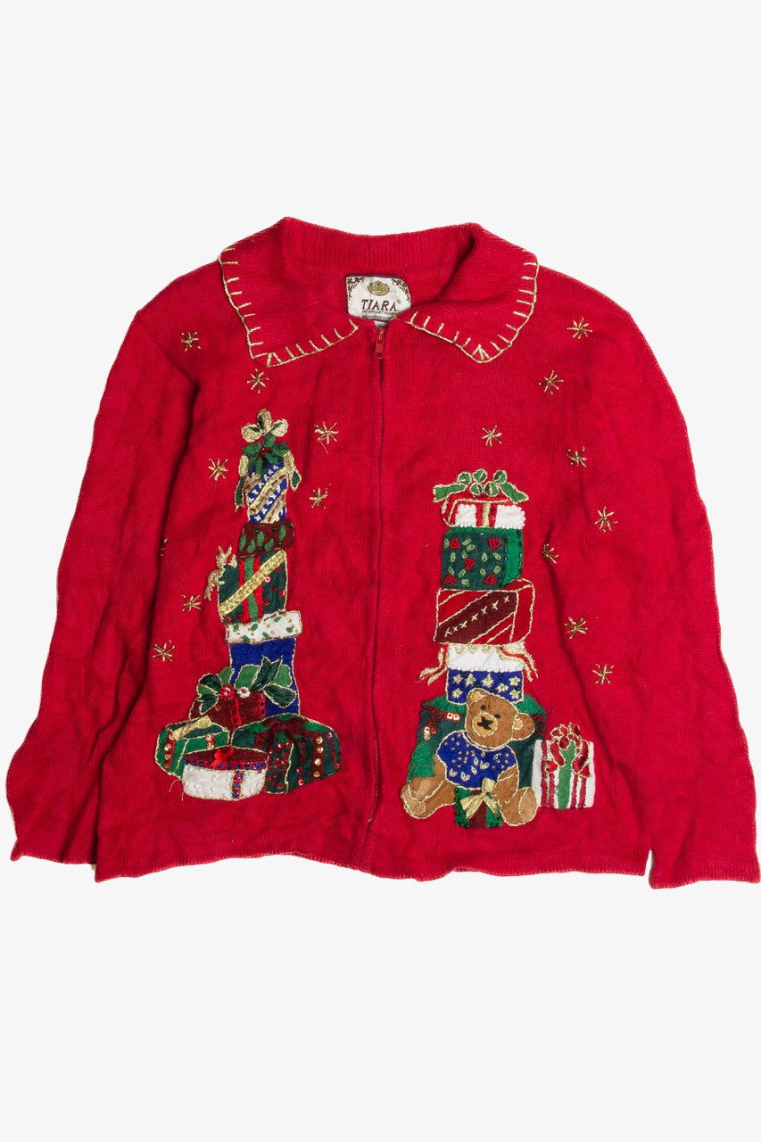 Vintage Red Ugly Christmas Cardigan 59580