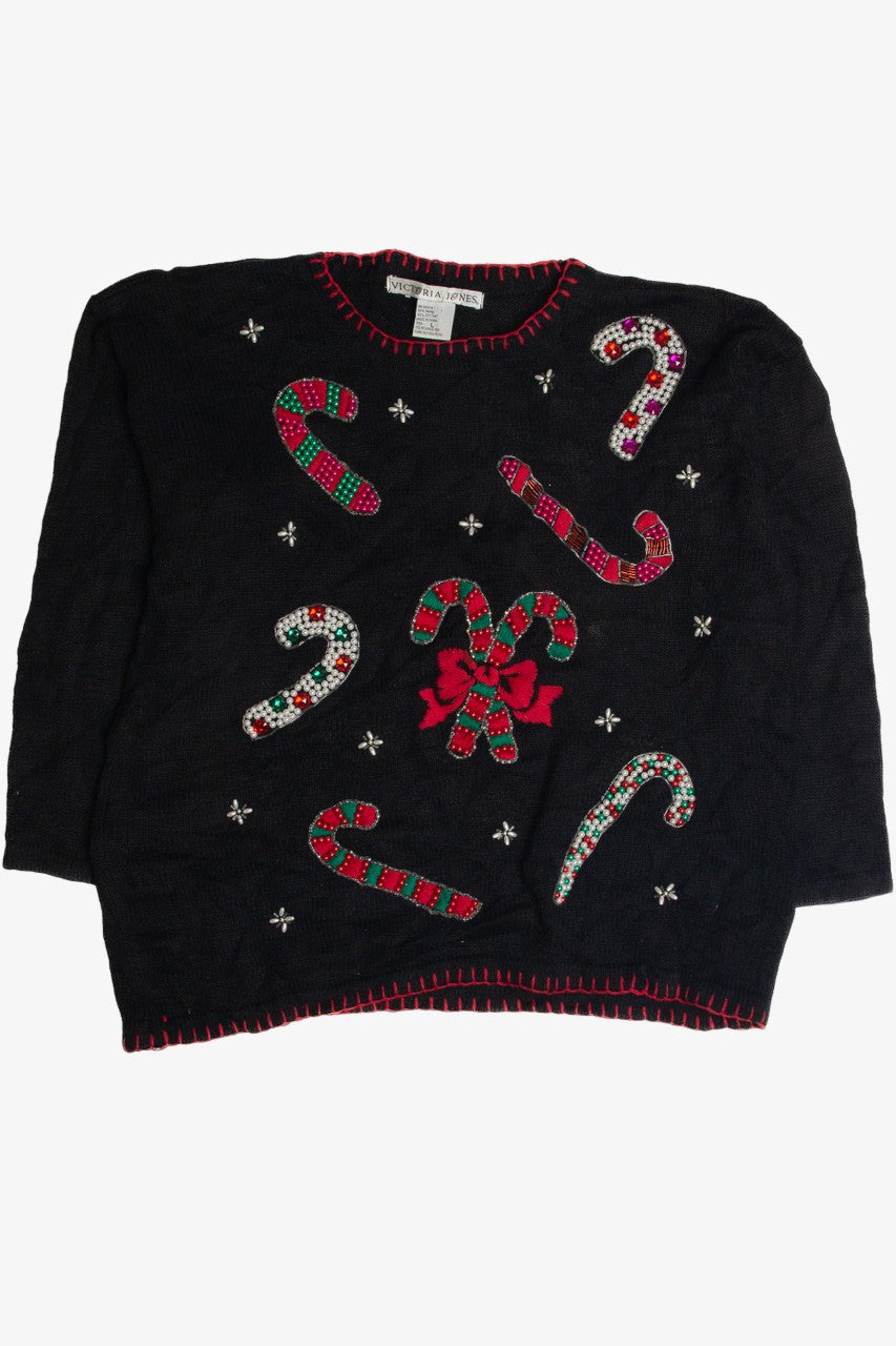 Vintage Black Ugly Christmas Sweater 60943
