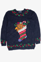 Vintage Blue Ugly Christmas Pullover 63418