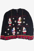 Vintage Black Ugly Christmas Cardigan 62436