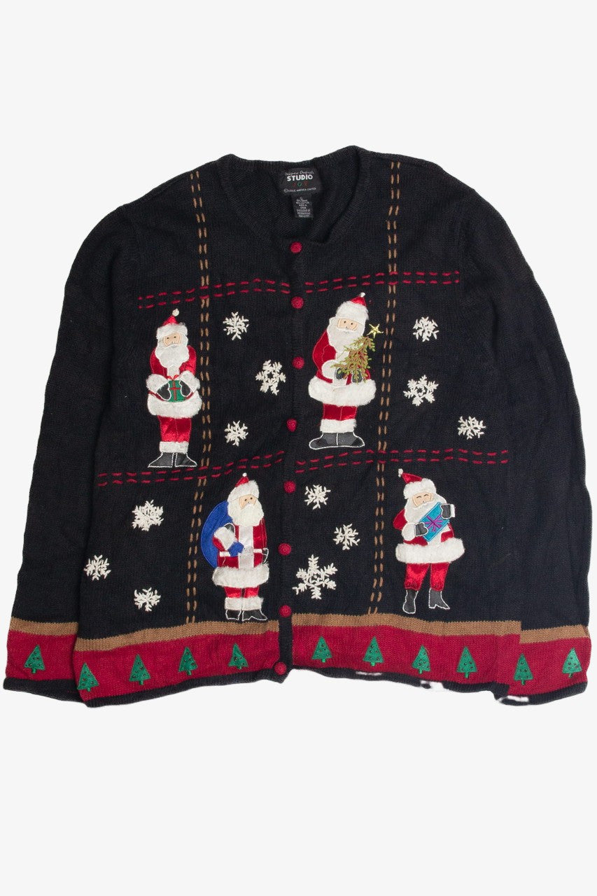 Vintage Black Ugly Christmas Cardigan 62436
