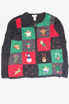 Vintage Black Ugly Christmas Cardigan 63093