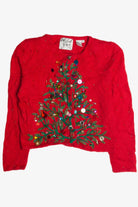 Vintage Red Ugly Christmas Cardigan 62340