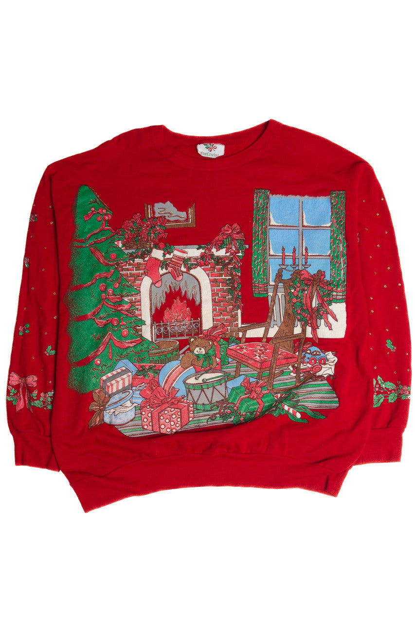 Vintage Red Ugly Christmas Sweatshirt