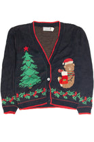 Vintage Black Ugly Christmas Cardigan 63268