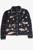Vintage Black Ugly Christmas Cardigan 63141