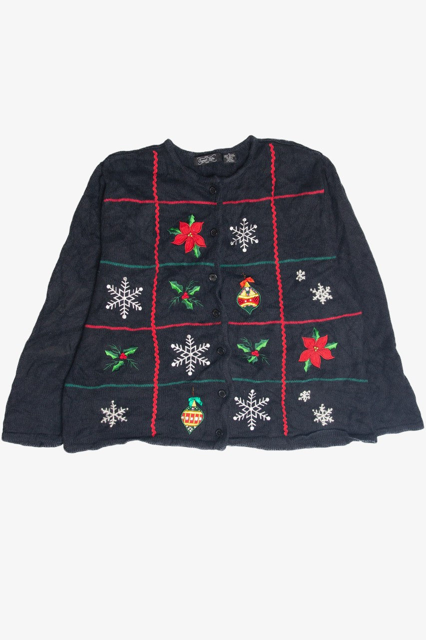 Vintage Black Ugly Christmas Cardigan 63164