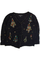 Vintage Black Ugly Christmas Cardigan 62414