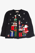 Vintage Black Ugly Christmas Cardigan 63447