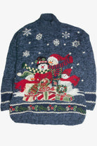 Vintage Blue Ugly Christmas Sweater 59981