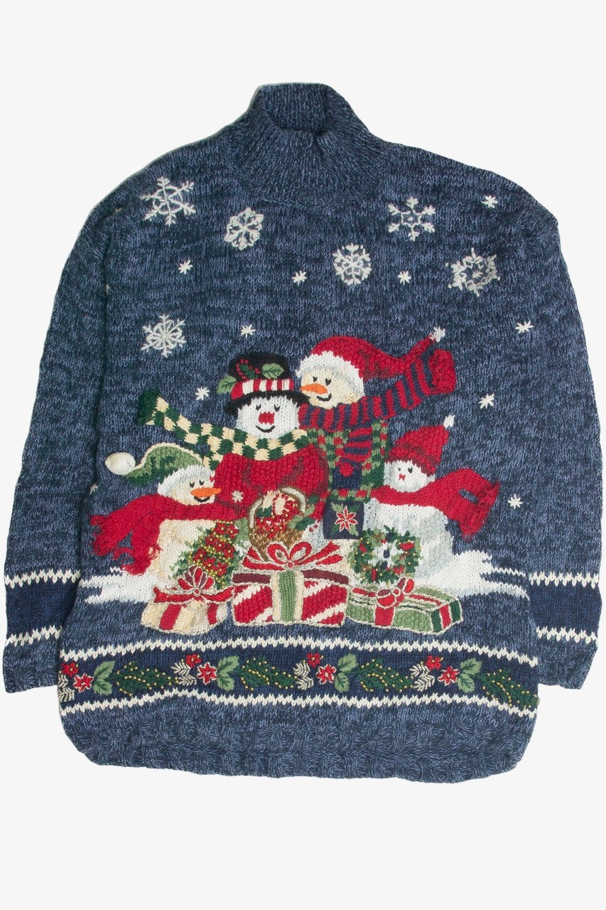 Vintage Blue Ugly Christmas Sweater 59981