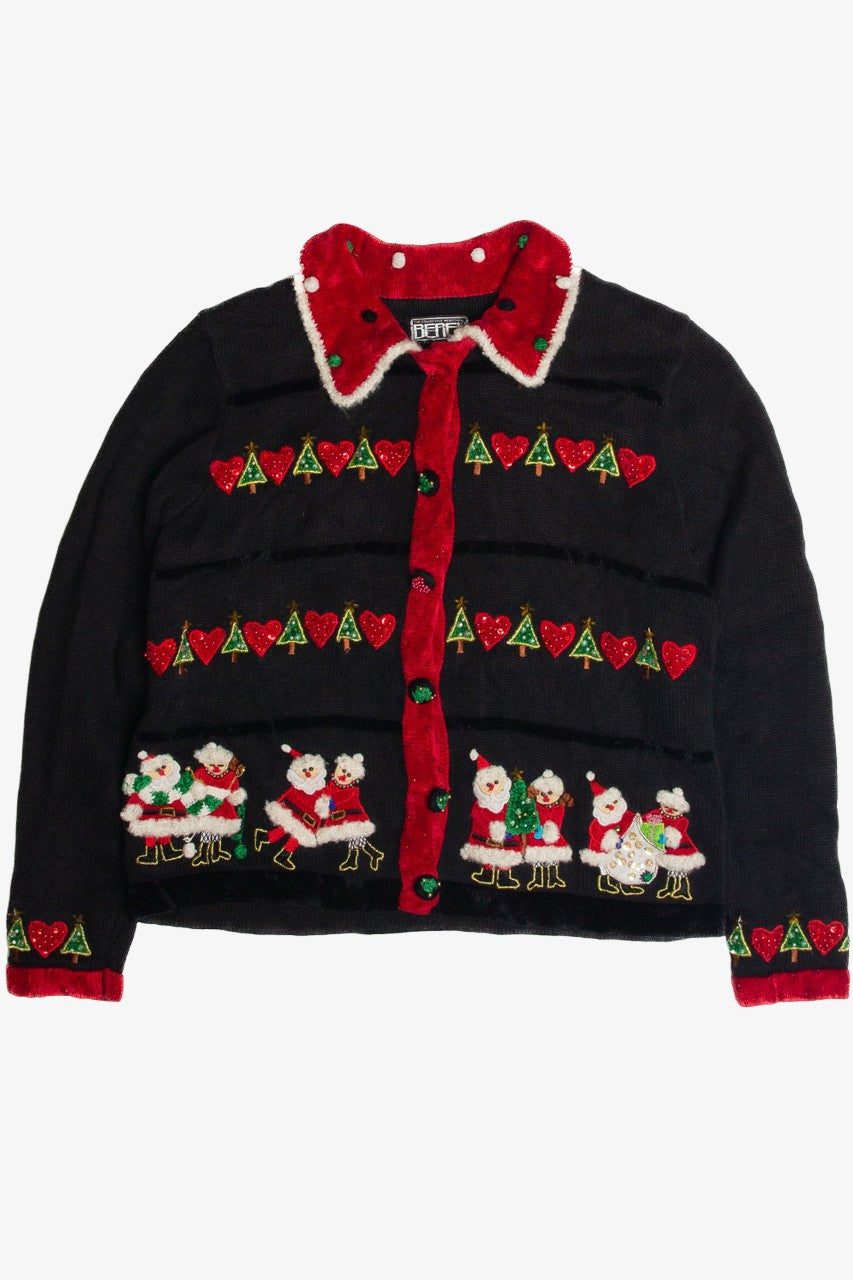 Vintage Collared Ugly Christmas Cardigan 59612