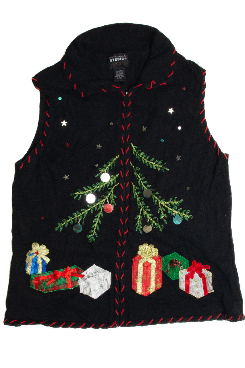 Vintage Black Ugly Christmas Vest 62587