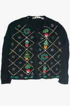 Vintage Black Ugly Christmas Cardigan 59980