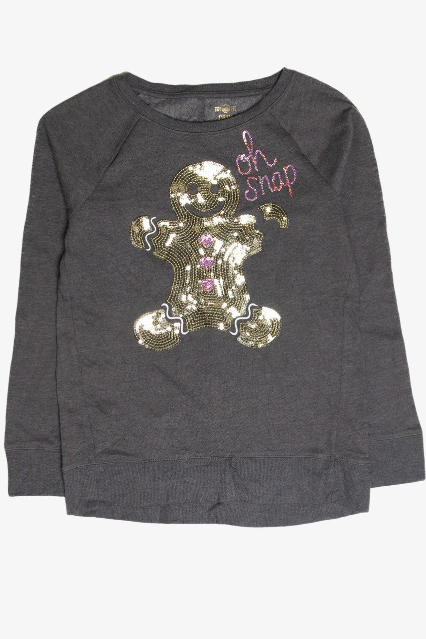 Gingerbread "Oh Snap" Holiday Sweatshirt