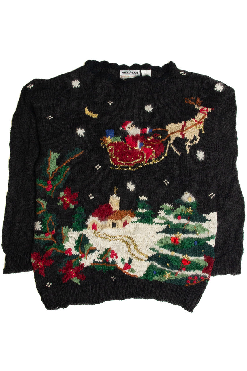 Vintage Black Ugly Christmas Sweater 62903