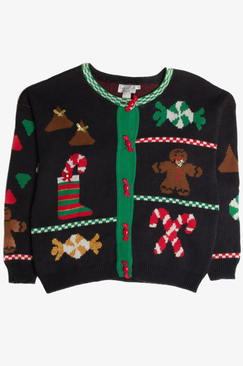 Vintage Black Ugly Christmas Sweater 62705
