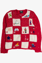 Vintage Red Ugly Christmas Cardigan 62782