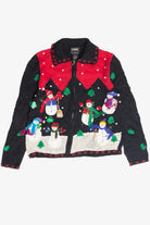 Vintage Black Ugly Christmas Cardigan 63126