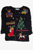 Vintage Black Ugly Christmas Sweater 62907