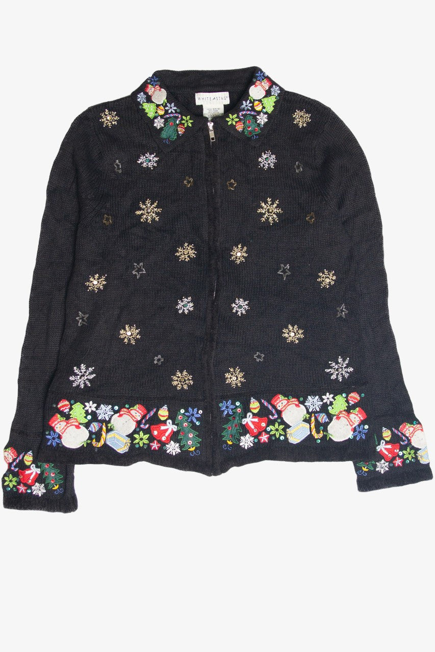 Vintage Black Ugly Christmas Cardigan 63102