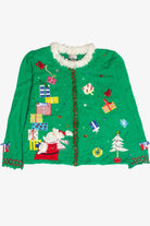 Vintage Green Ugly Christmas Cardigan 63277