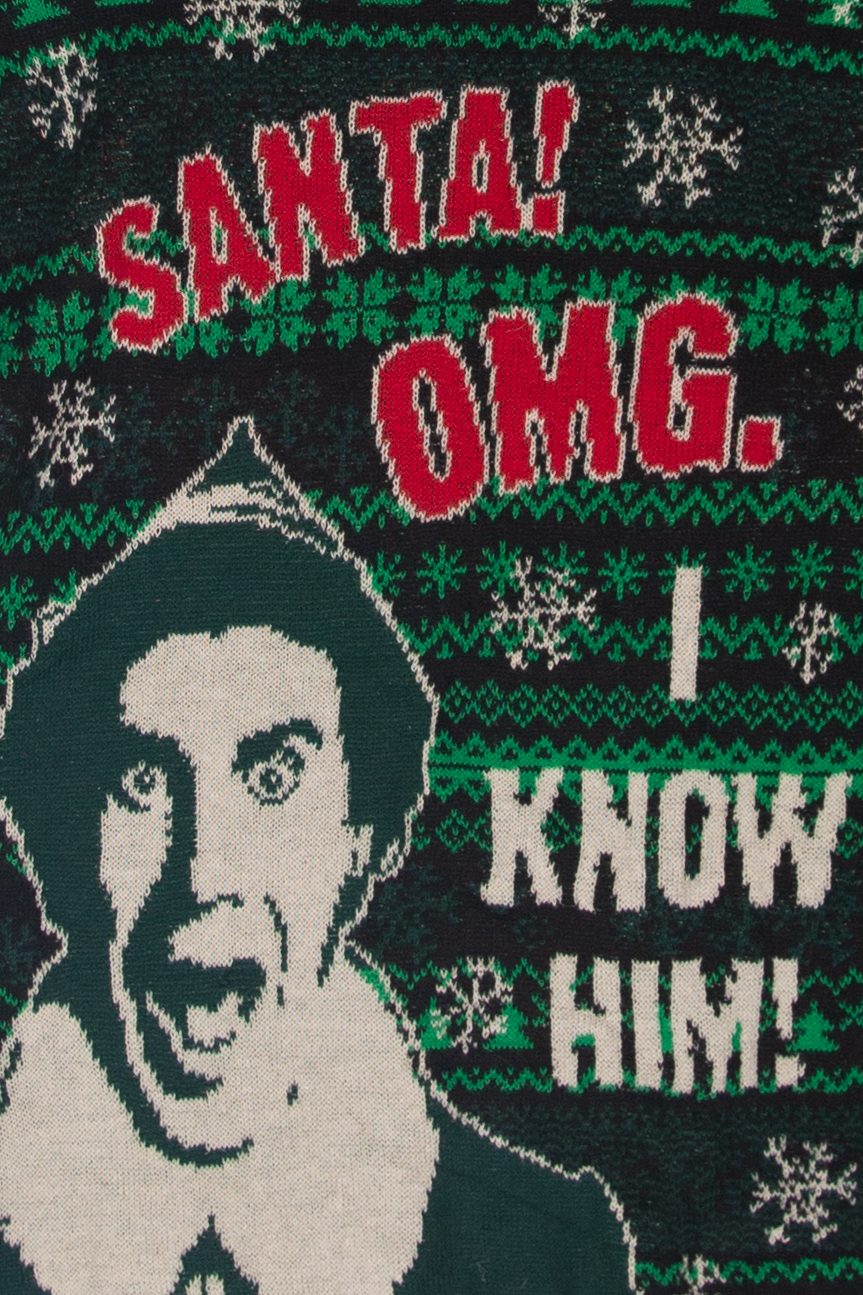 "Santa OMG I Know Him!" Elf Ugly Christmas Pullovers (2010s)