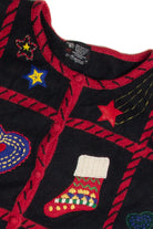 Vintage Black Ugly Christmas Cardigan 59997