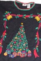 Vintage Black Ugly Christmas Pullover 63204