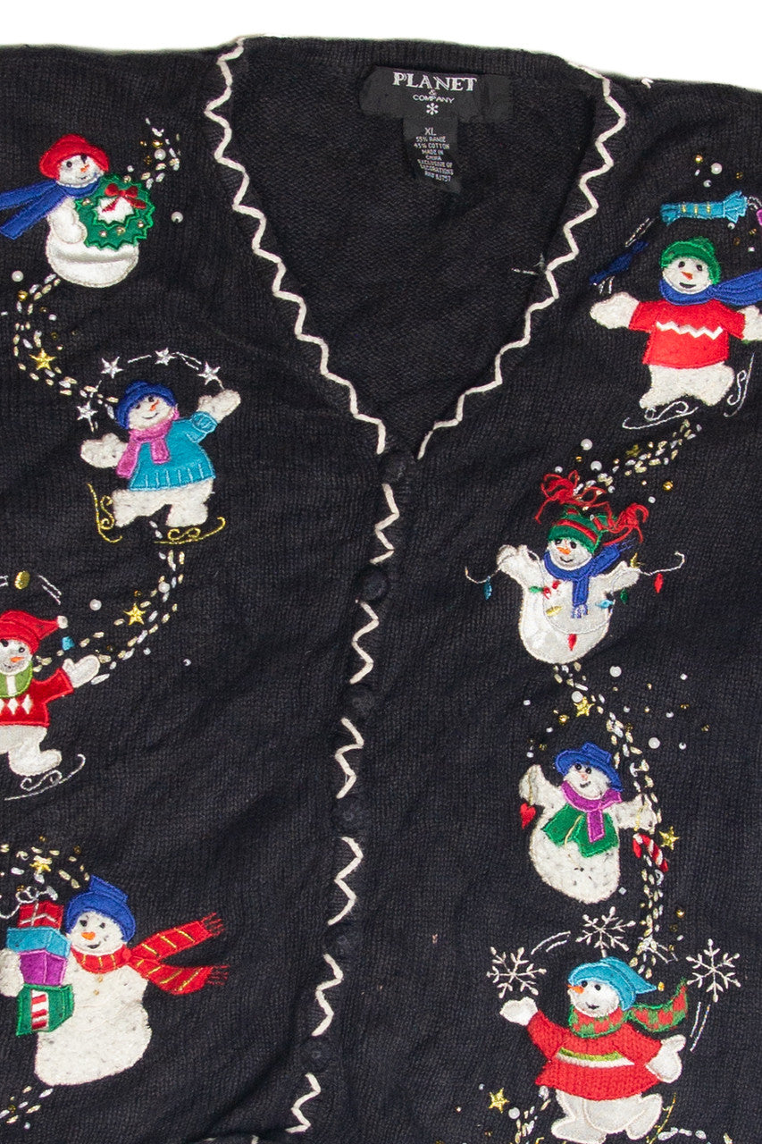 Vintage Black Ugly Christmas Cardigan 63111