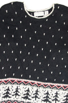 Vintage Black Liz Claiborne Holiday Pullover