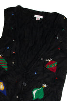 Vintage Black Ugly Christmas Vest 59726