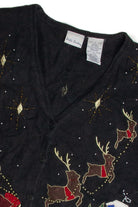 Vintage Black Ugly Christmas Vest 59738
