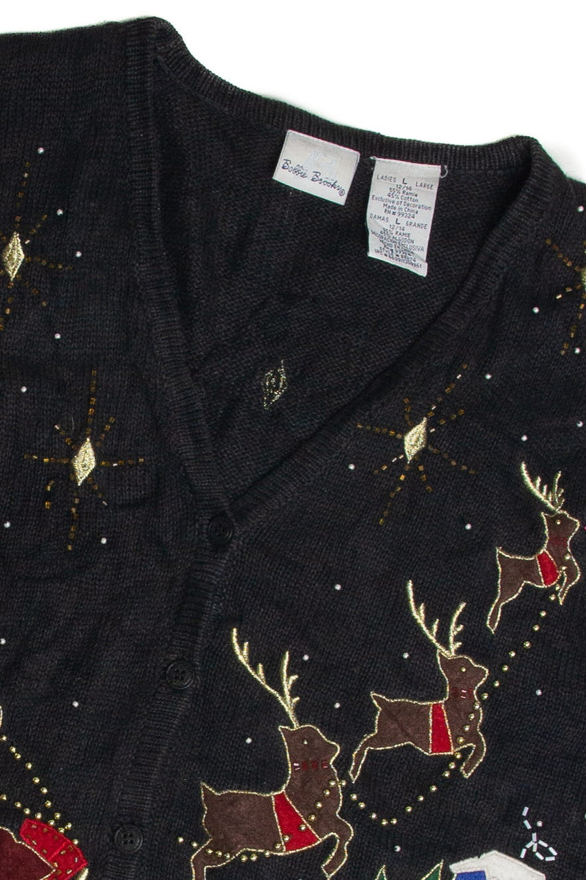 Vintage Black Ugly Christmas Vest 59738