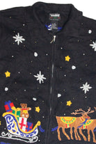 Vintage Black Ugly Christmas Cardigan 63283