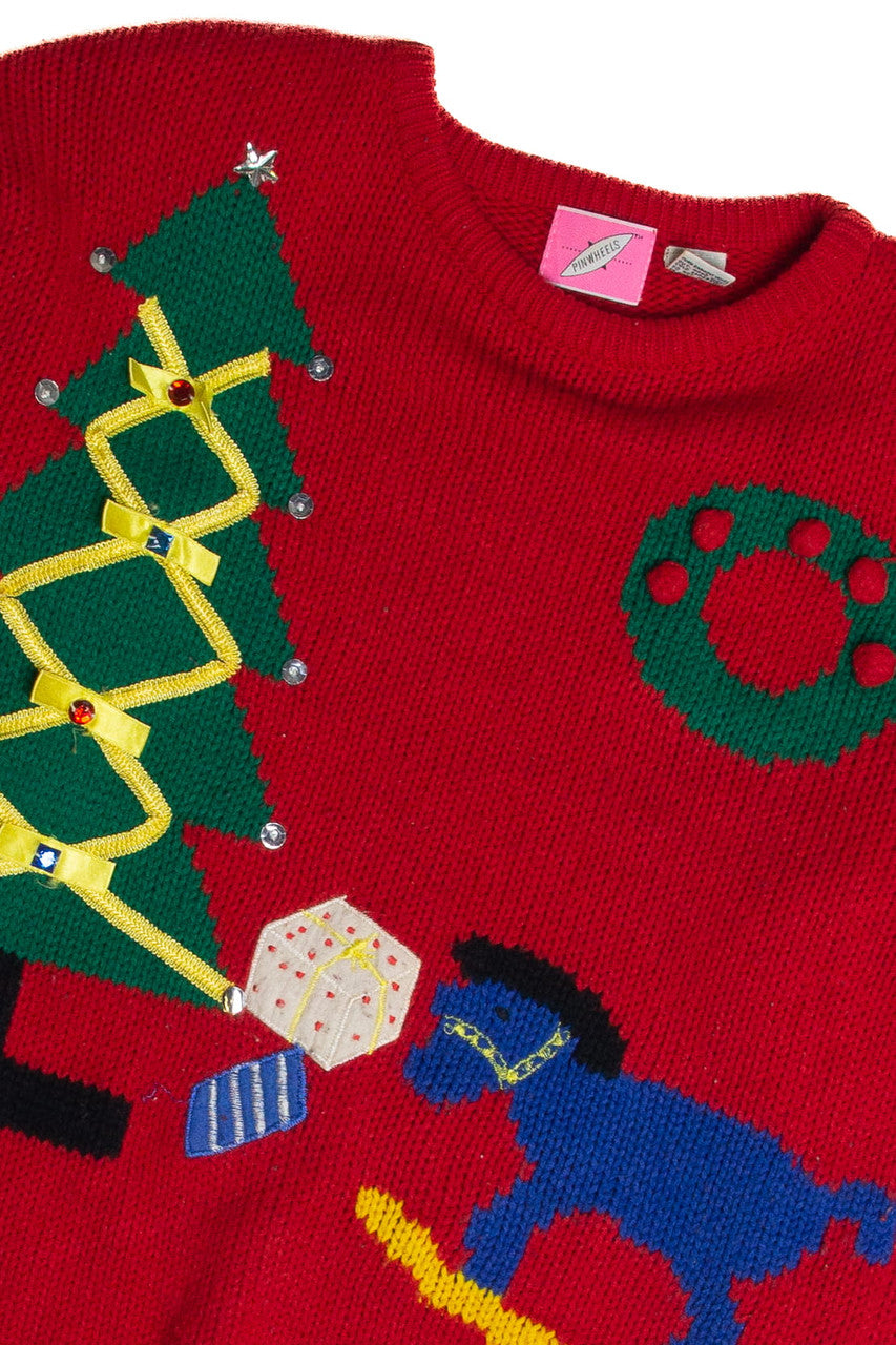 Vintage Red Ugly Christmas Sweater 62769