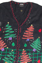 Vintage Black Ugly Christmas Cardigan 63106