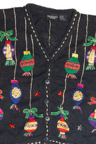 Vintage Black Ugly Christmas Cardigan 63159