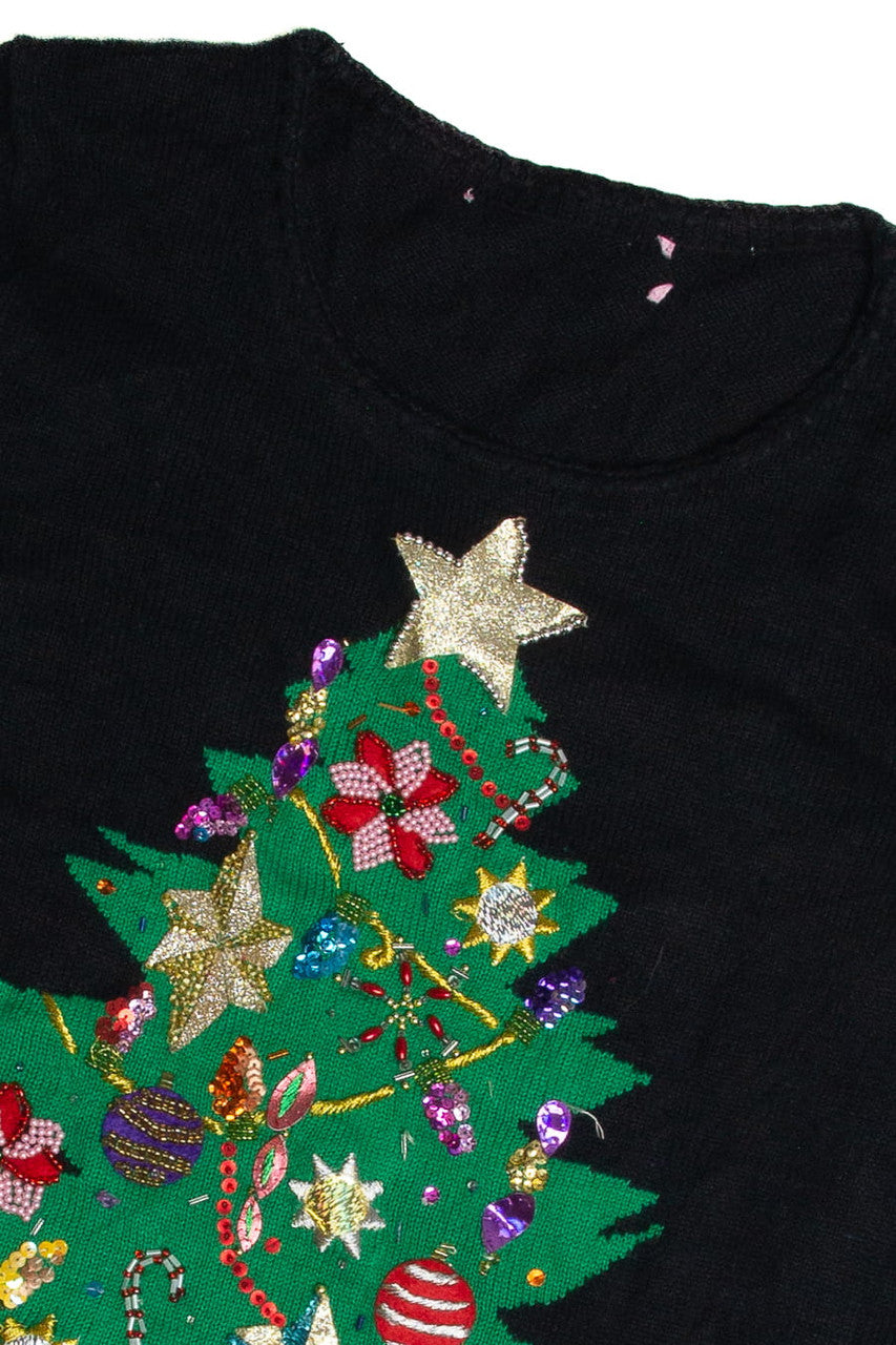 Vintage Black Ugly Christmas Sweater 62790